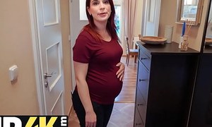 DEBT4k. Bank agent gives pregnant MILF delay in succession be fitting of quick sex